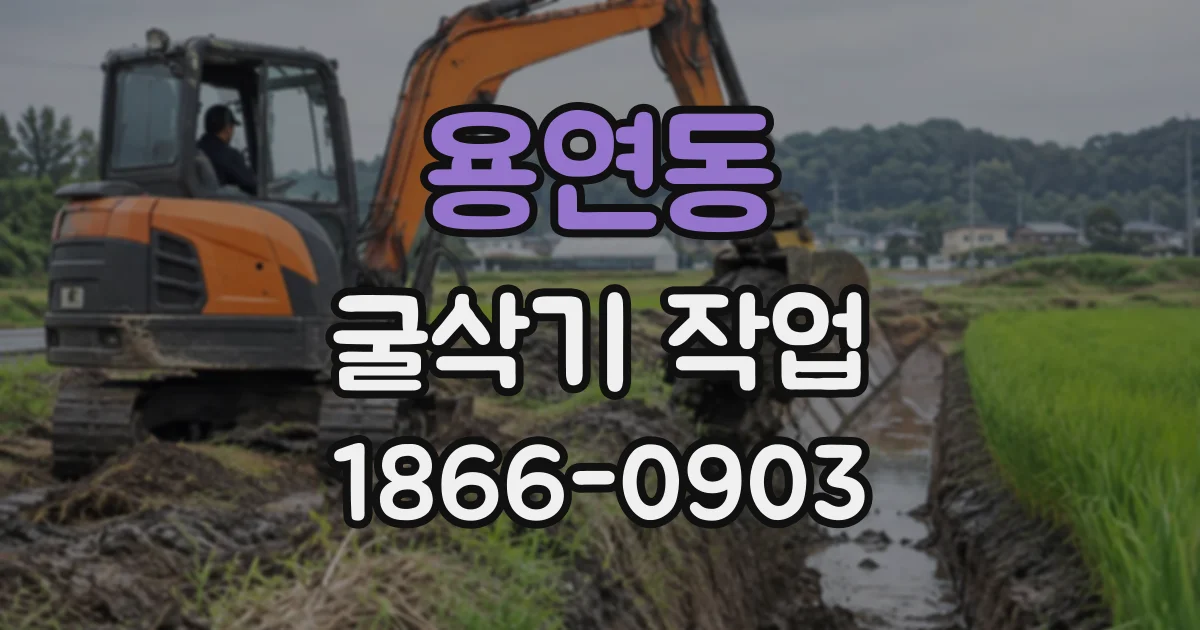 용연동 굴삭기작업