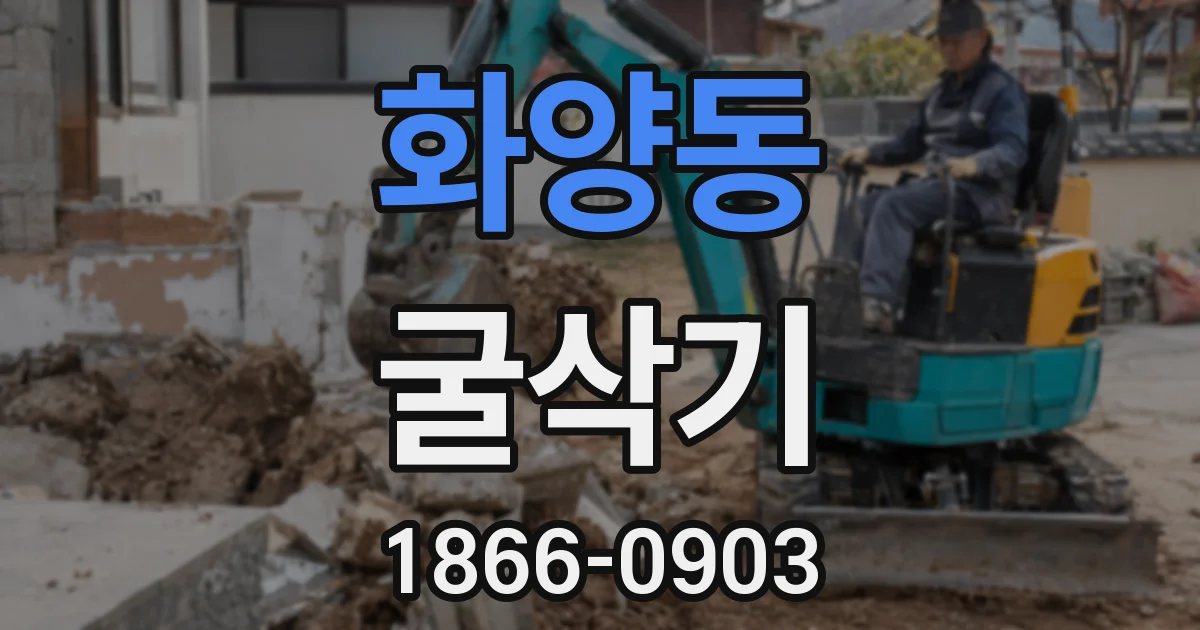 화양동 굴삭기