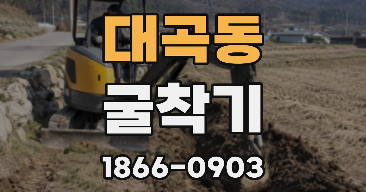 대곡동 굴착기