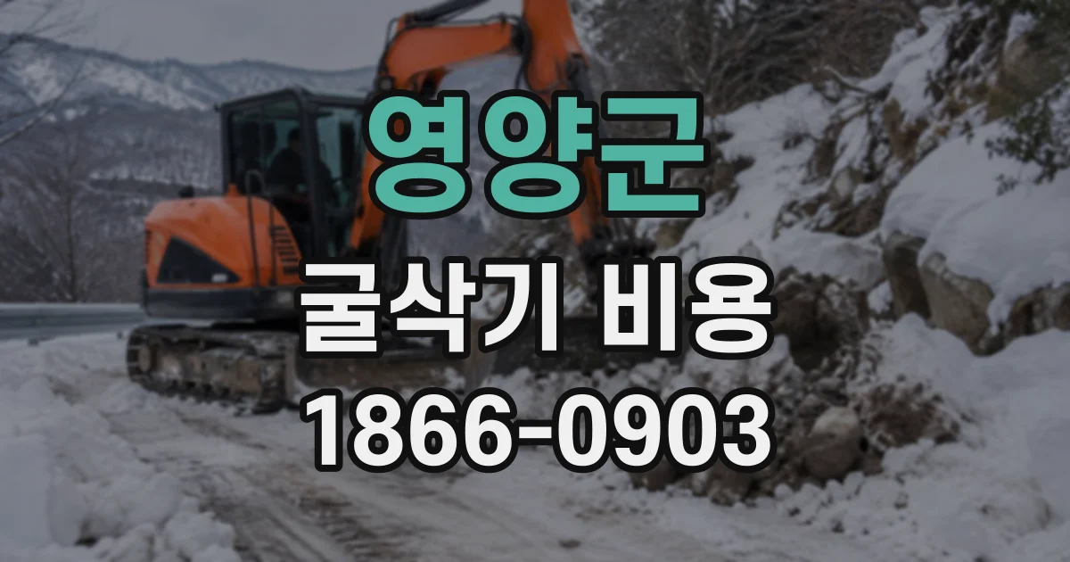 영양군 굴삭기비용