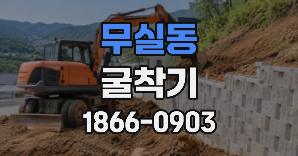 무실동 굴착기