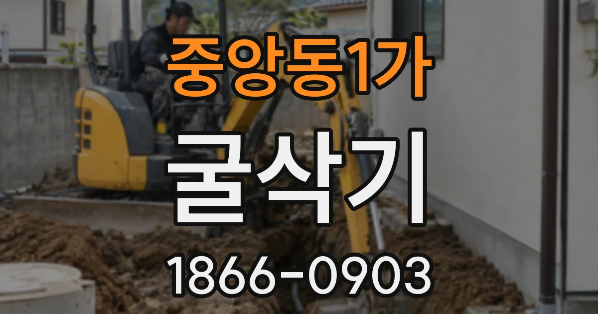 중앙동1가 굴삭기