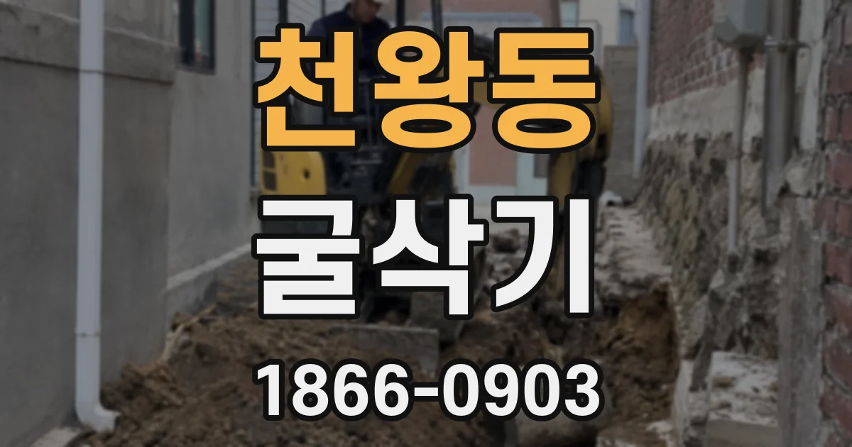 천왕동 굴삭기