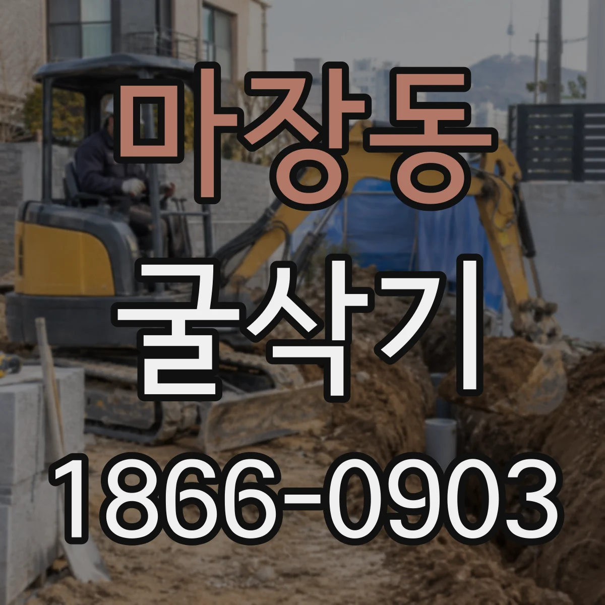 마장동 굴삭기