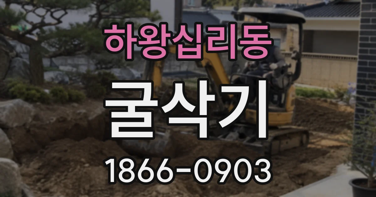 하왕십리동 굴삭기