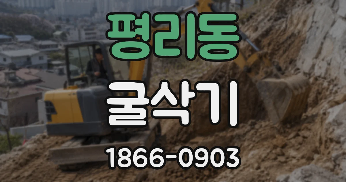 평리동 굴삭기