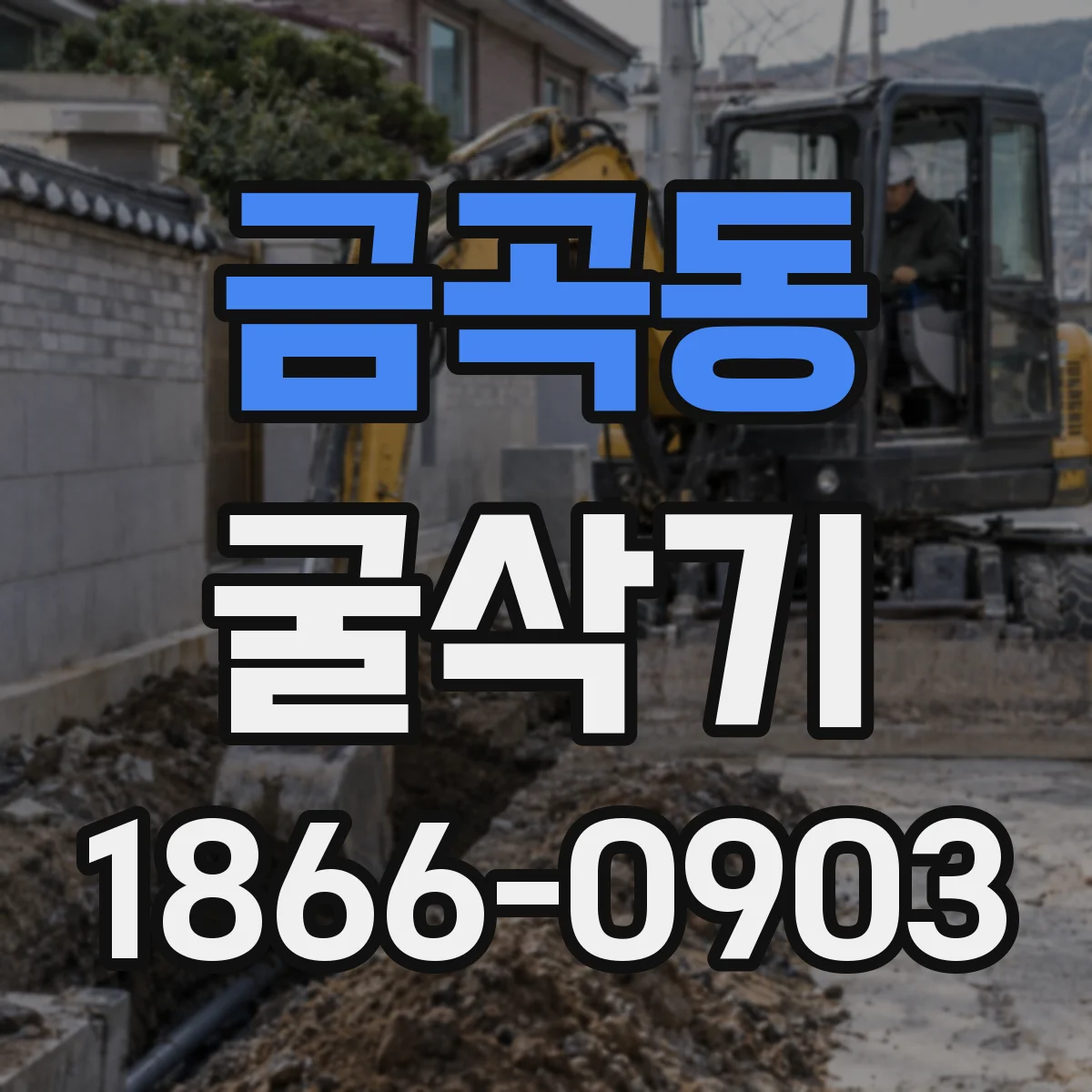 금곡동 굴삭기