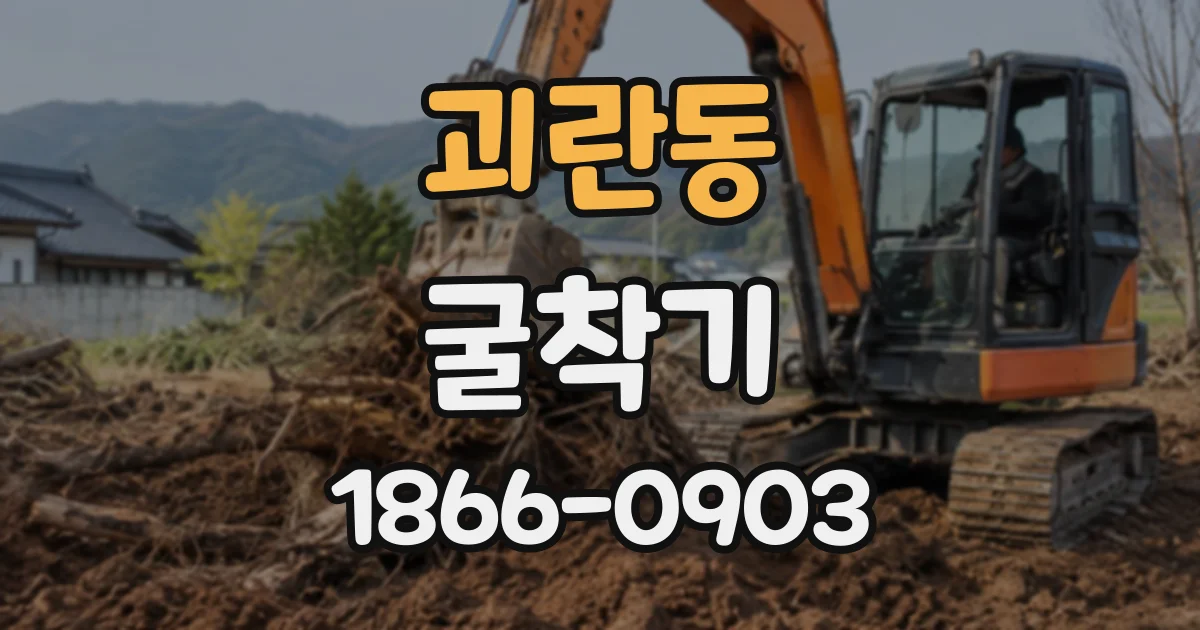 괴란동 굴착기