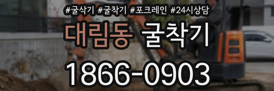 대림동 굴착기