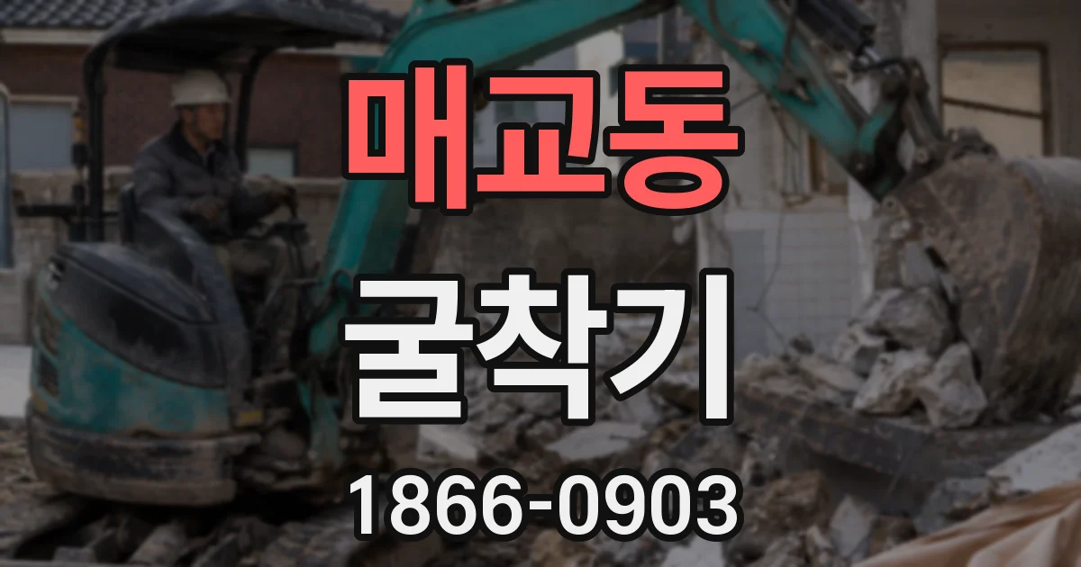매교동 굴착기