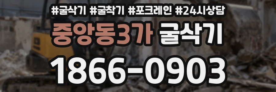 중앙동3가 굴삭기