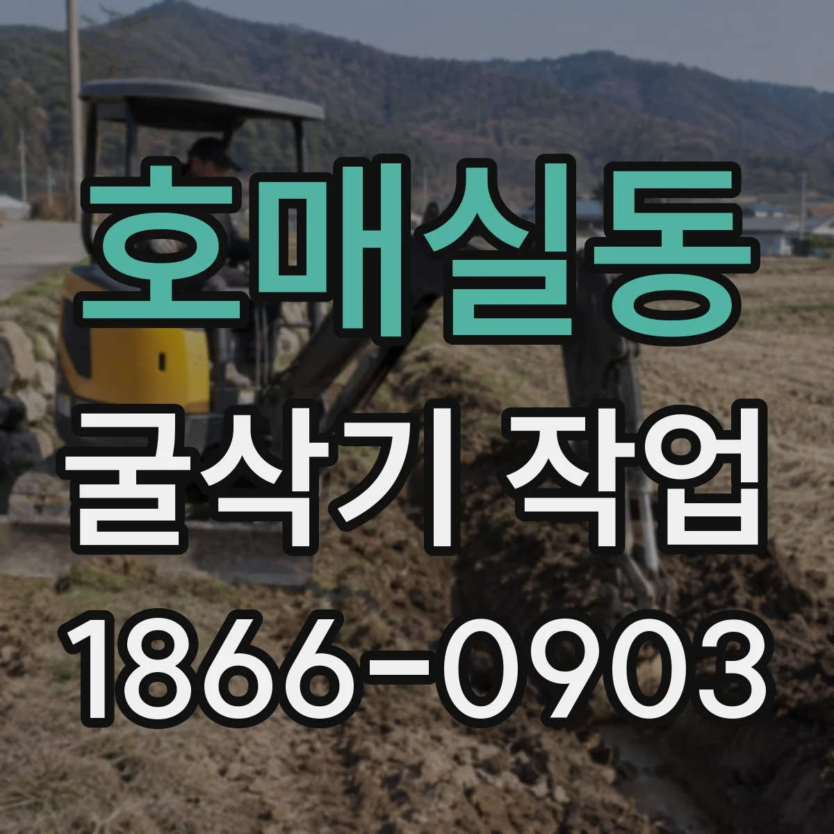 호매실동 굴삭기 작업
