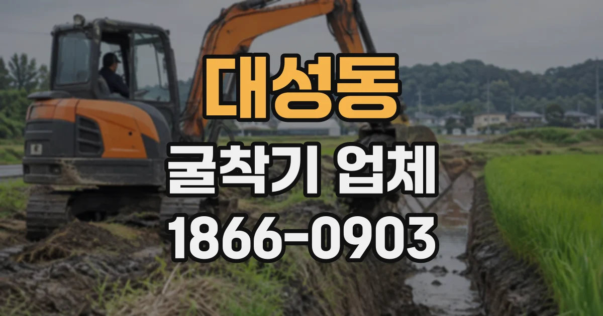 대성동 굴착기업체