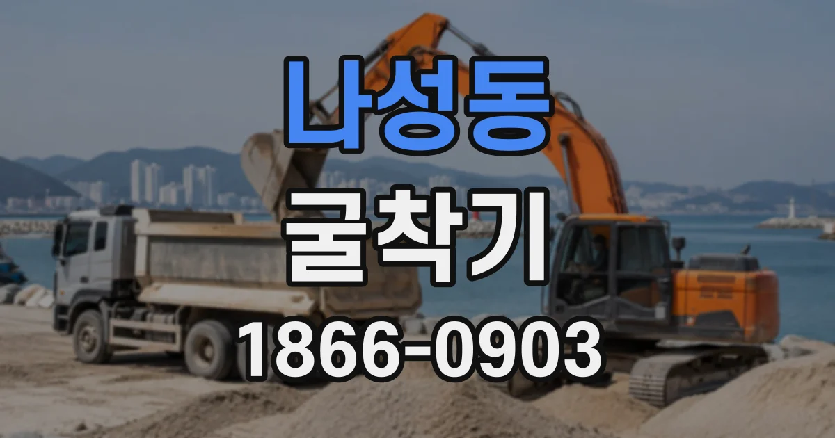 나성동 굴착기