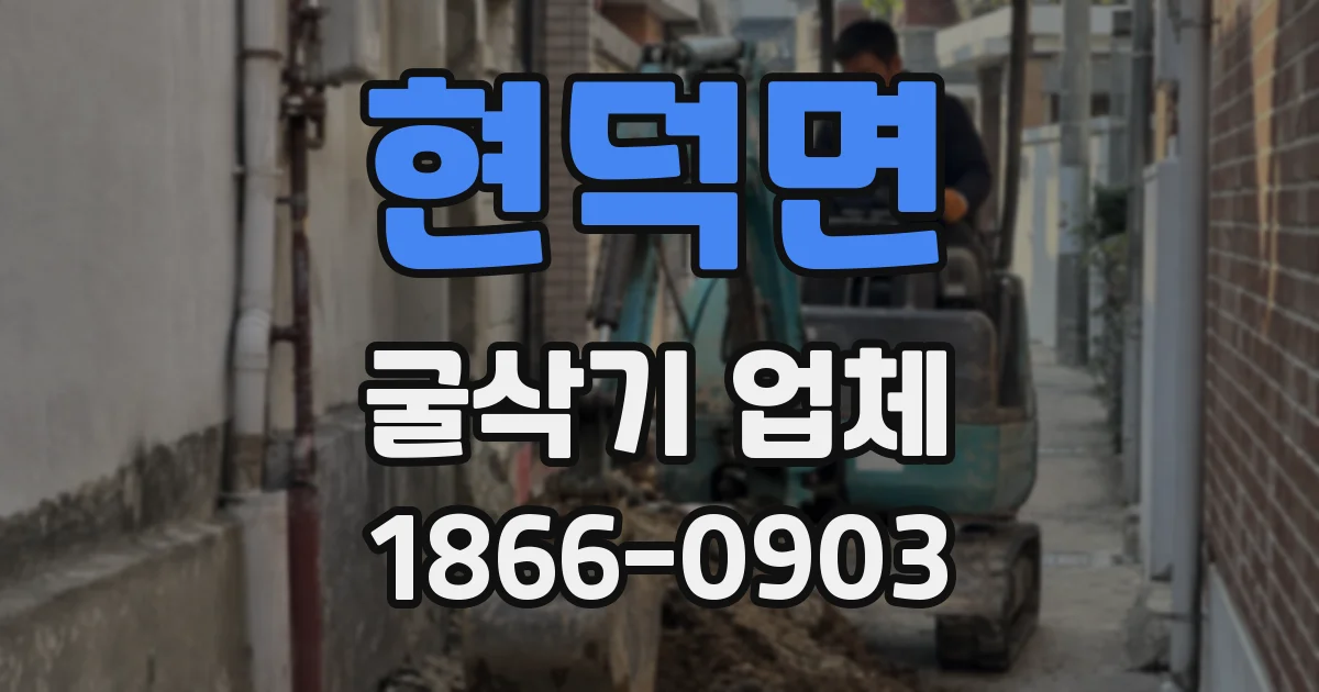현덕면 굴삭기 업체