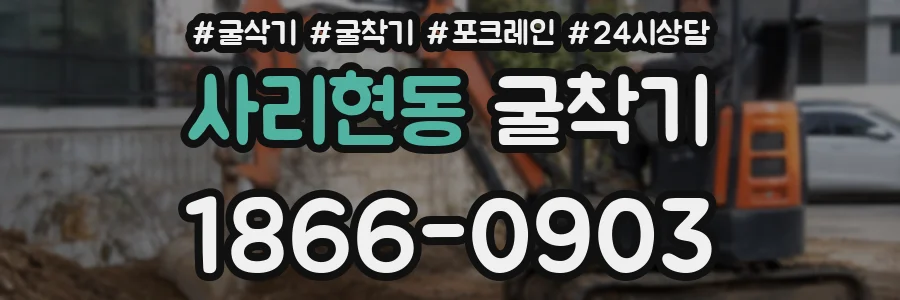 사리현동 굴착기