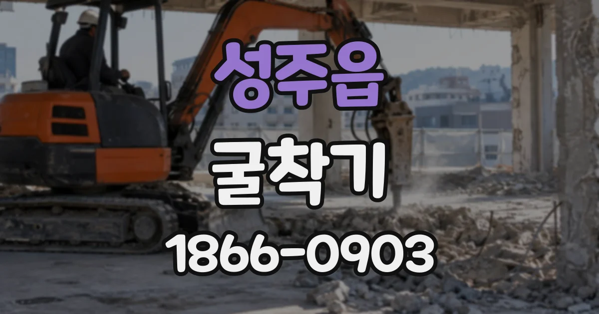 성주읍 굴착기