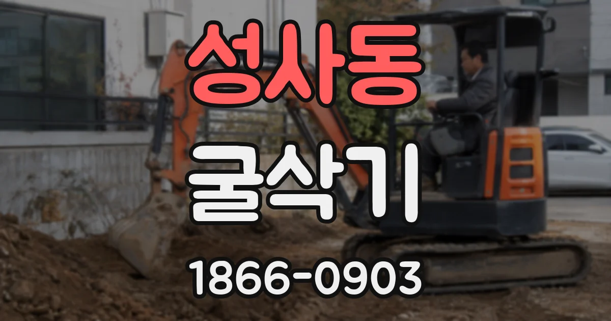 성사동 굴삭기