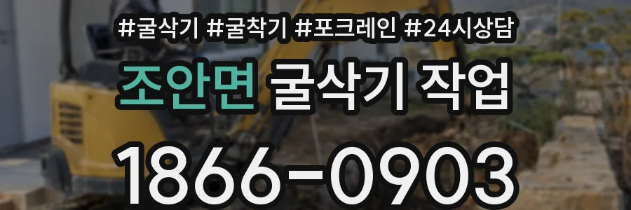조안면 굴삭기 작업