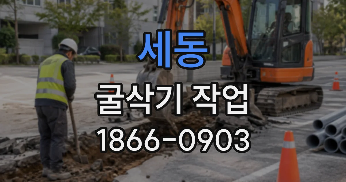 세동 굴삭기작업