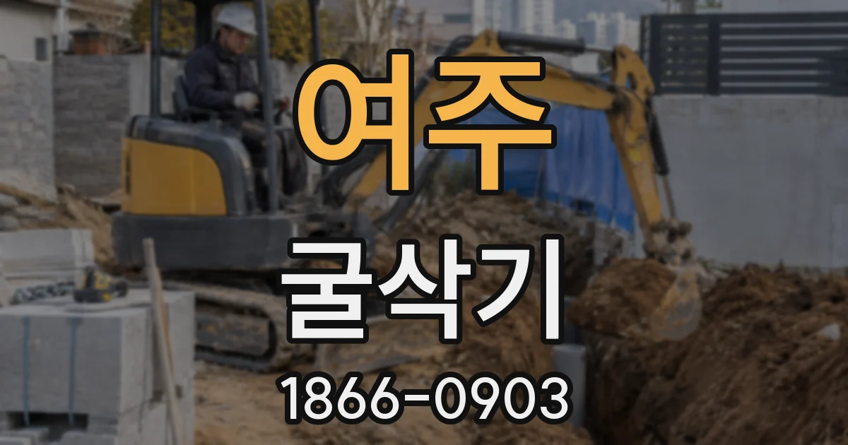 여주 굴삭기