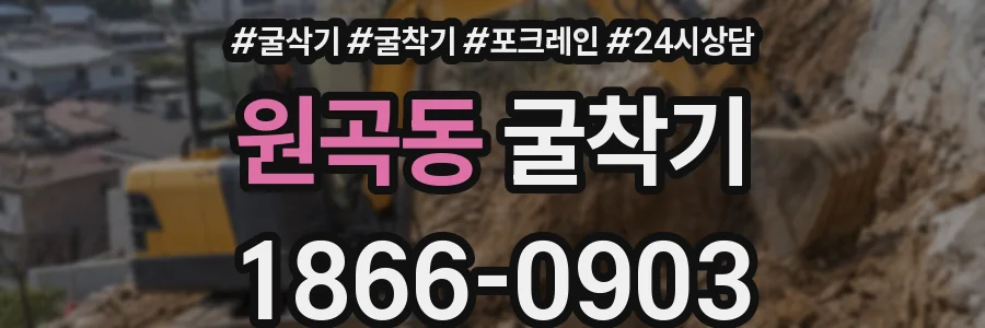 원곡동 굴착기