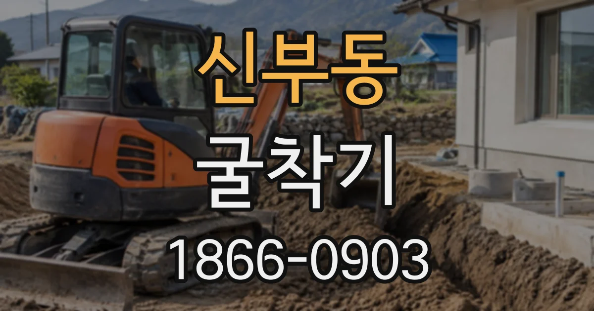 신부동 굴착기