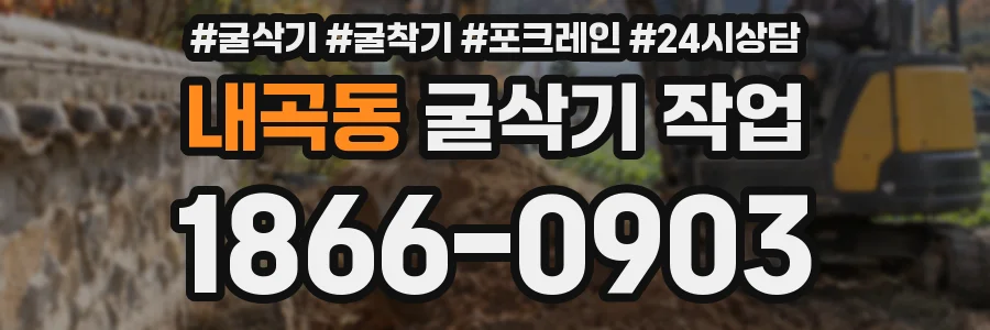 내곡동 굴삭기 작업