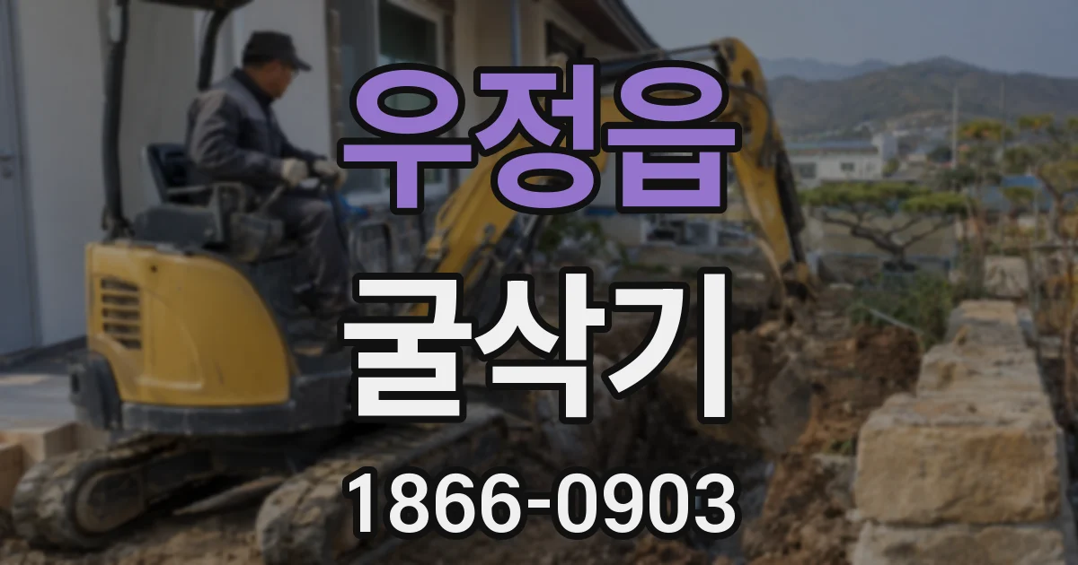 우정읍 굴삭기