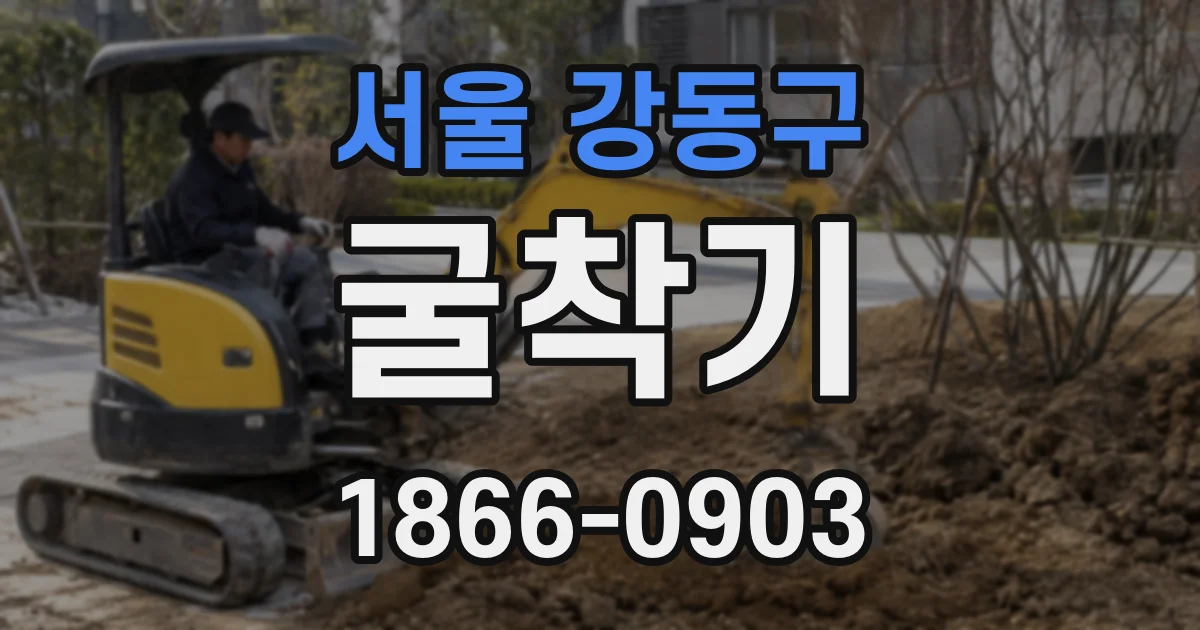 서울 강동구 굴착기