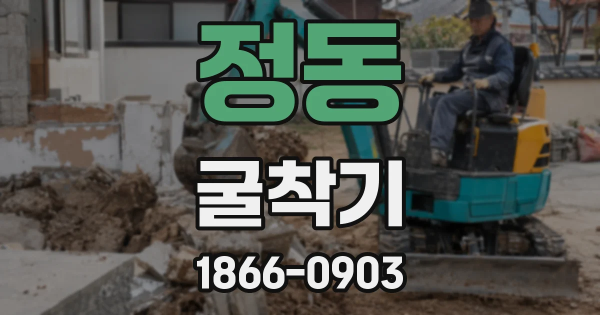 정동 굴착기