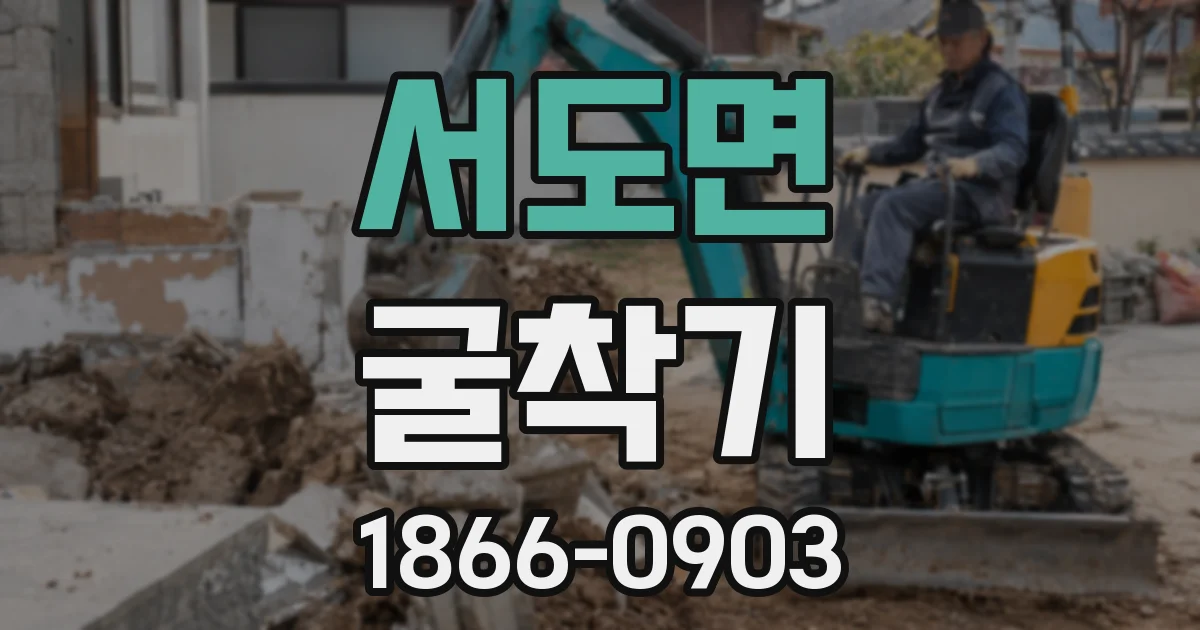 서도면 굴착기