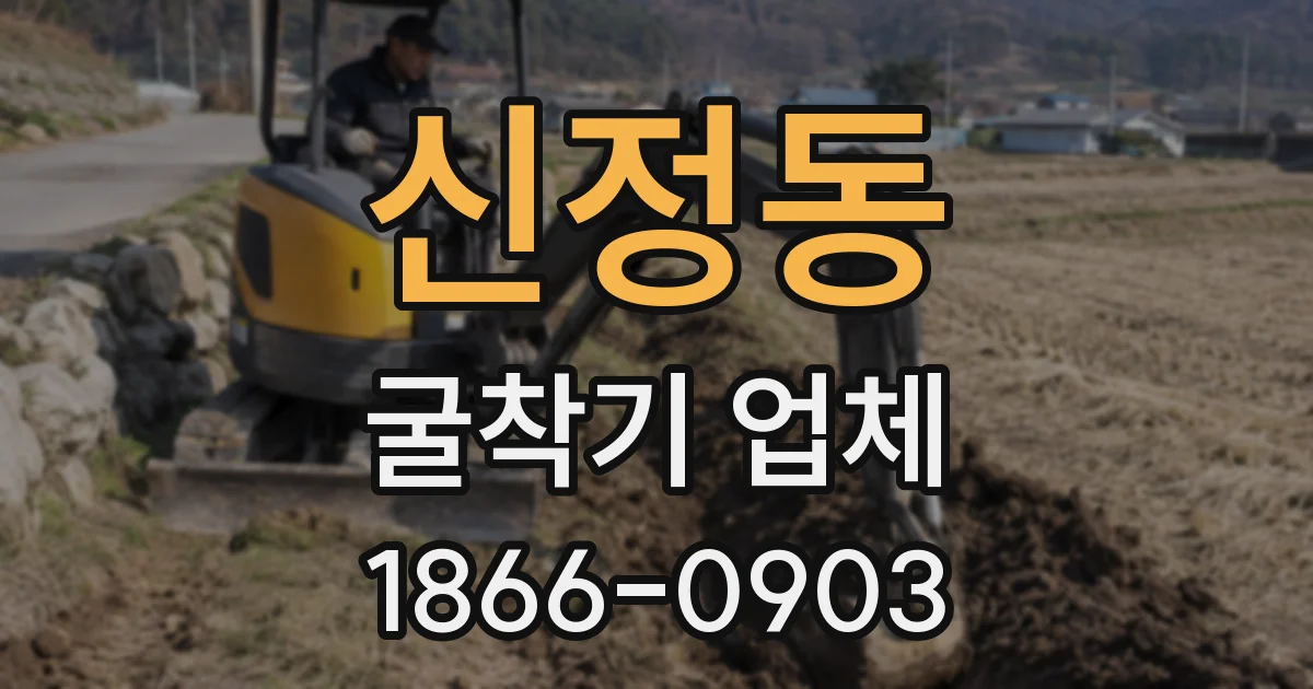 신정동 굴착기 업체