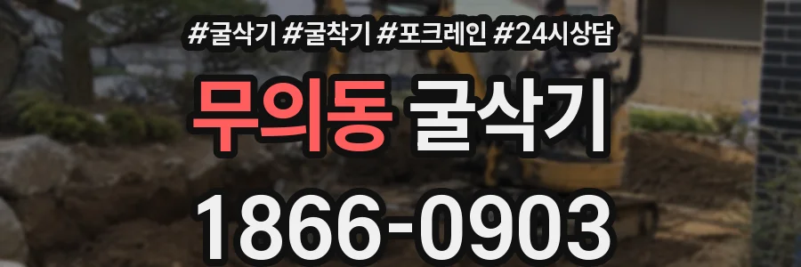 무의동 굴삭기