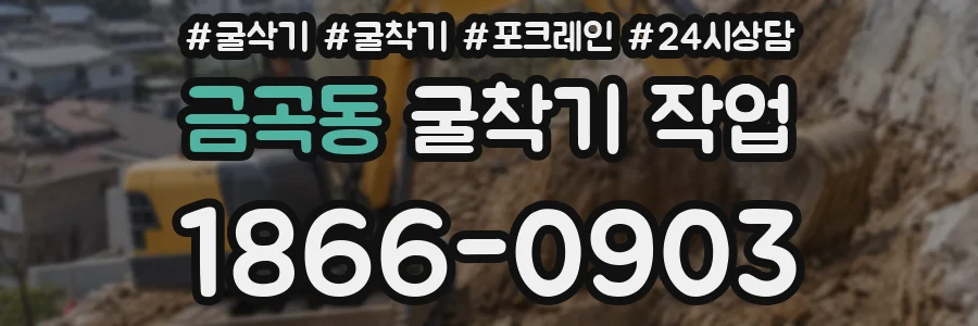 금곡동 굴착기 작업