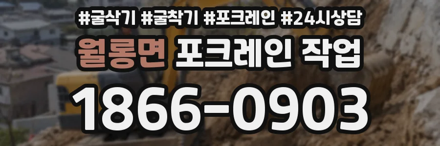 월롱면 포크레인 작업