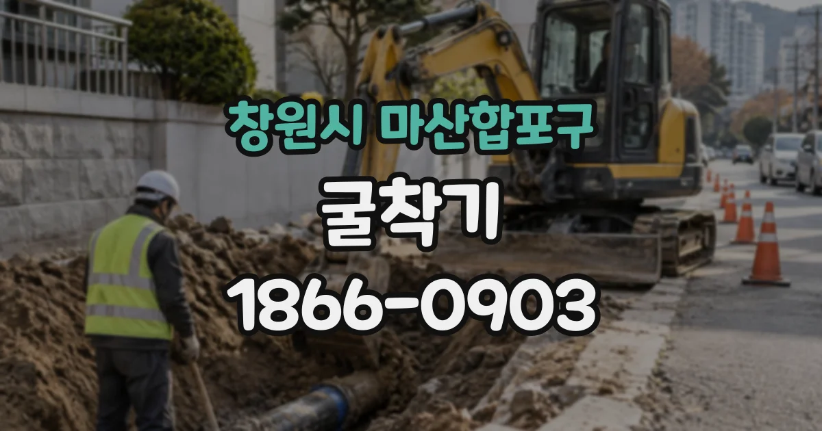 창원시 마산합포구 굴착기