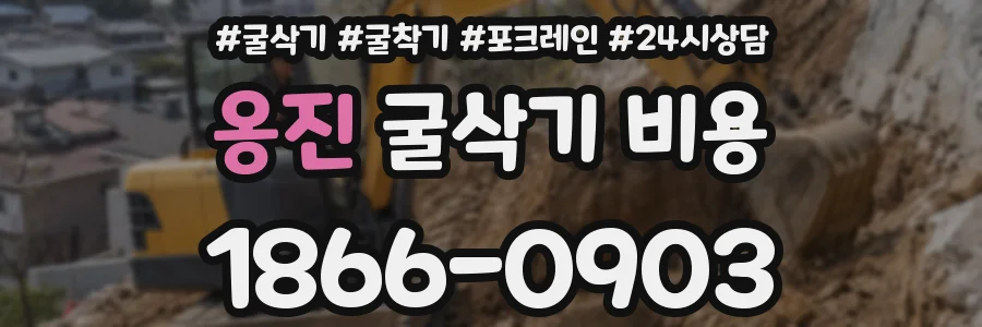 옹진 굴삭기 비용