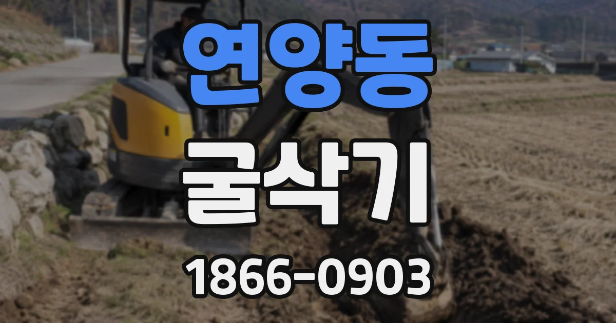 연양동 굴삭기
