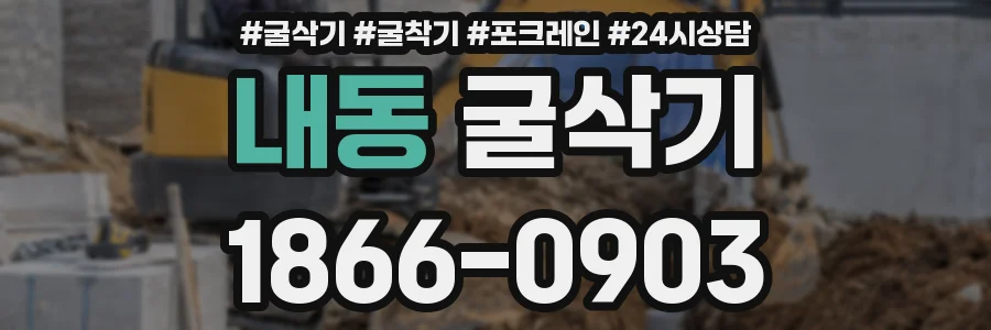 내동 굴삭기