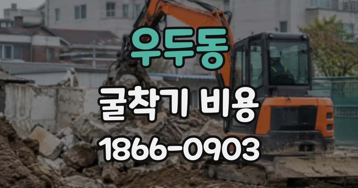 우두동 굴착기비용