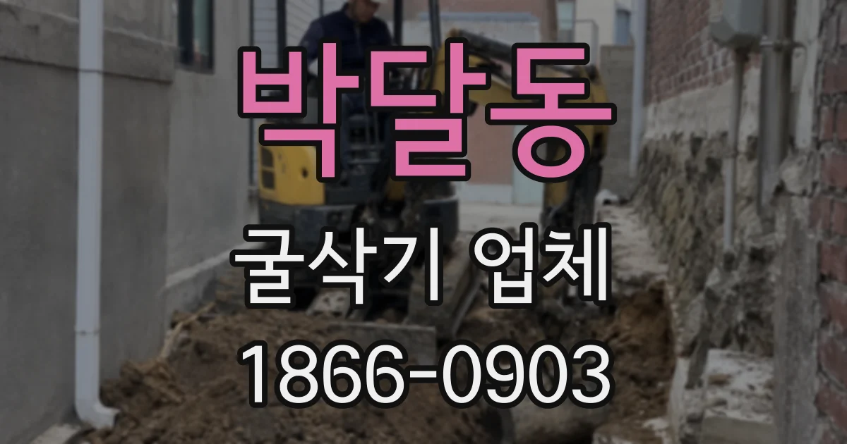 박달동 굴삭기 업체