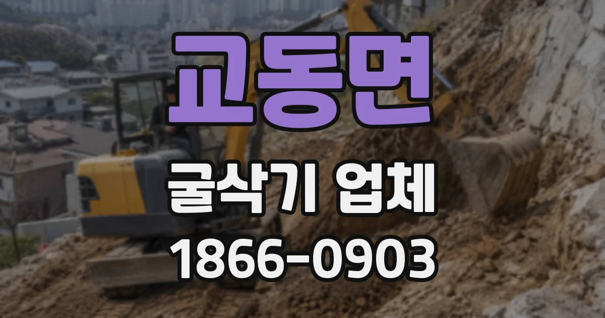 교동면 굴삭기 업체