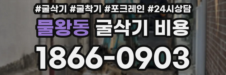 물왕동 굴삭기 비용