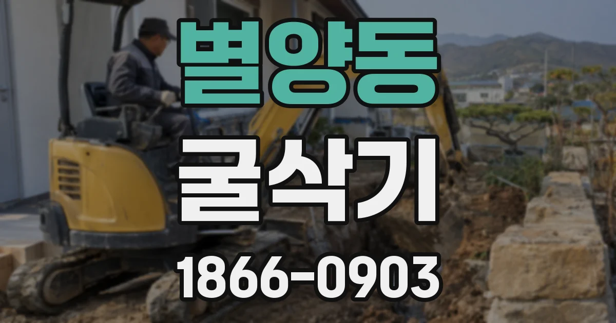 별양동 굴삭기