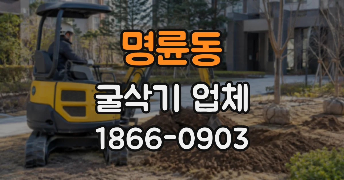 명륜동 굴삭기업체