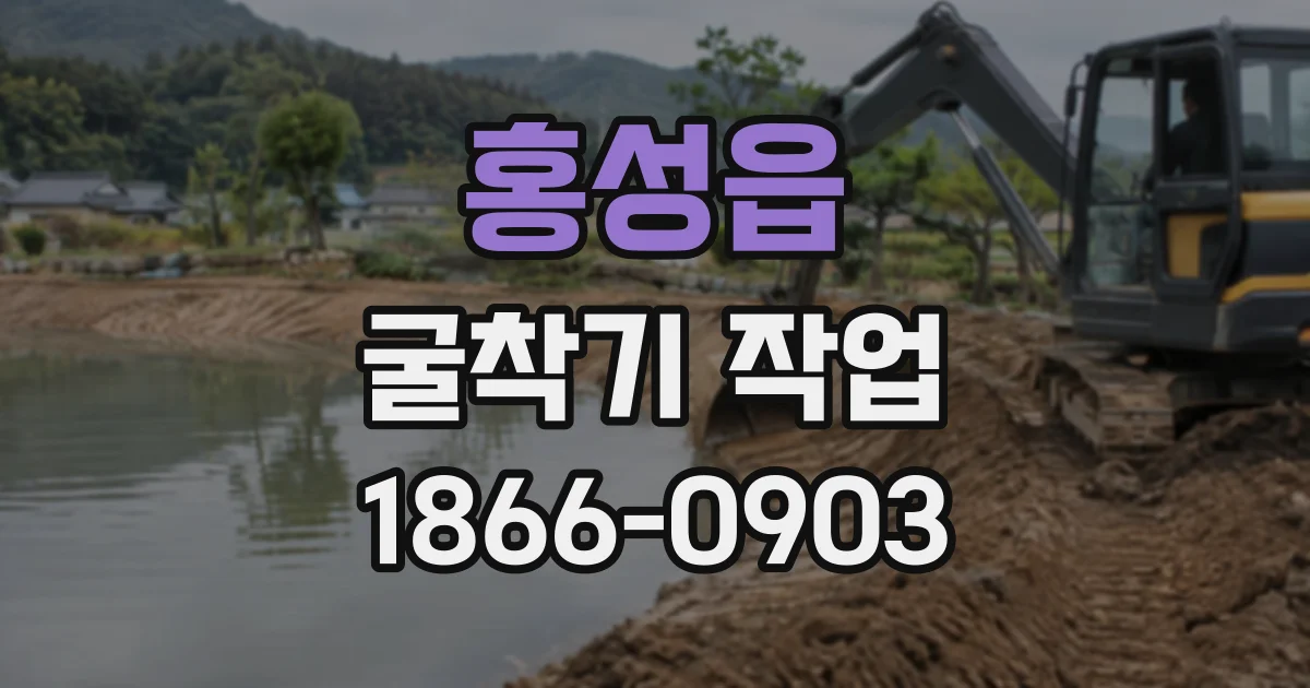홍성읍 굴착기작업