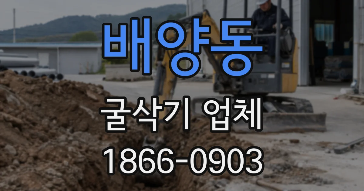 배양동 굴삭기 업체
