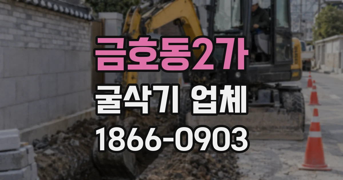 금호동2가 굴삭기 업체