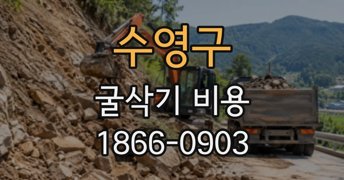 수영구 굴삭기비용